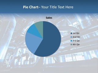 A Large Group Of Pipes In A Building PowerPoint Template