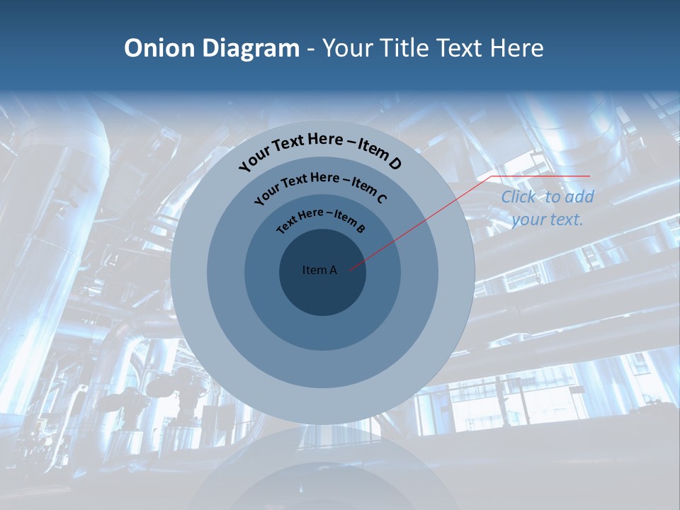 A Large Group Of Pipes In A Building PowerPoint Template