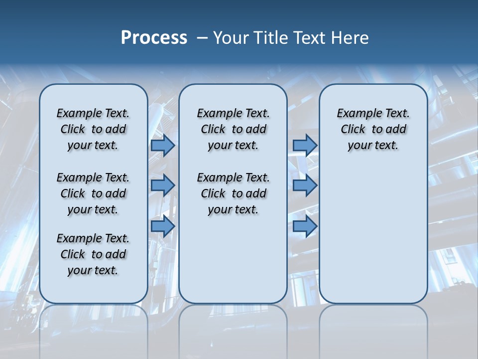 A Large Group Of Pipes In A Building PowerPoint Template
