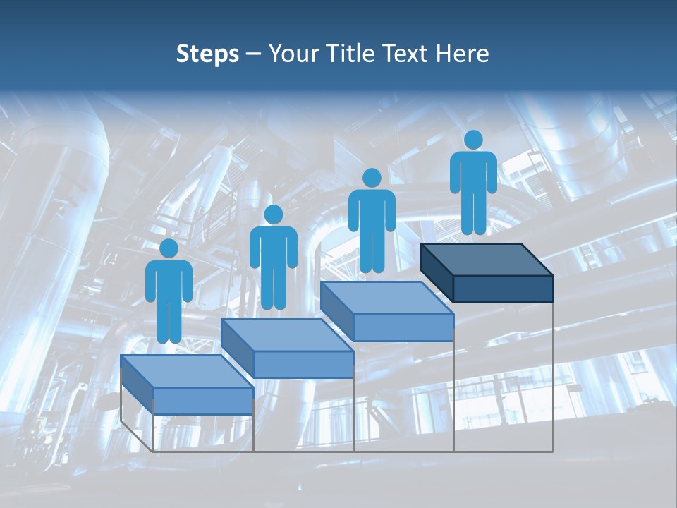 A Large Group Of Pipes In A Building PowerPoint Template
