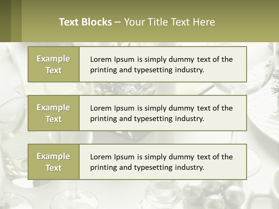 A Table With A Vase Of Flowers And Wine Glasses PowerPoint Template
