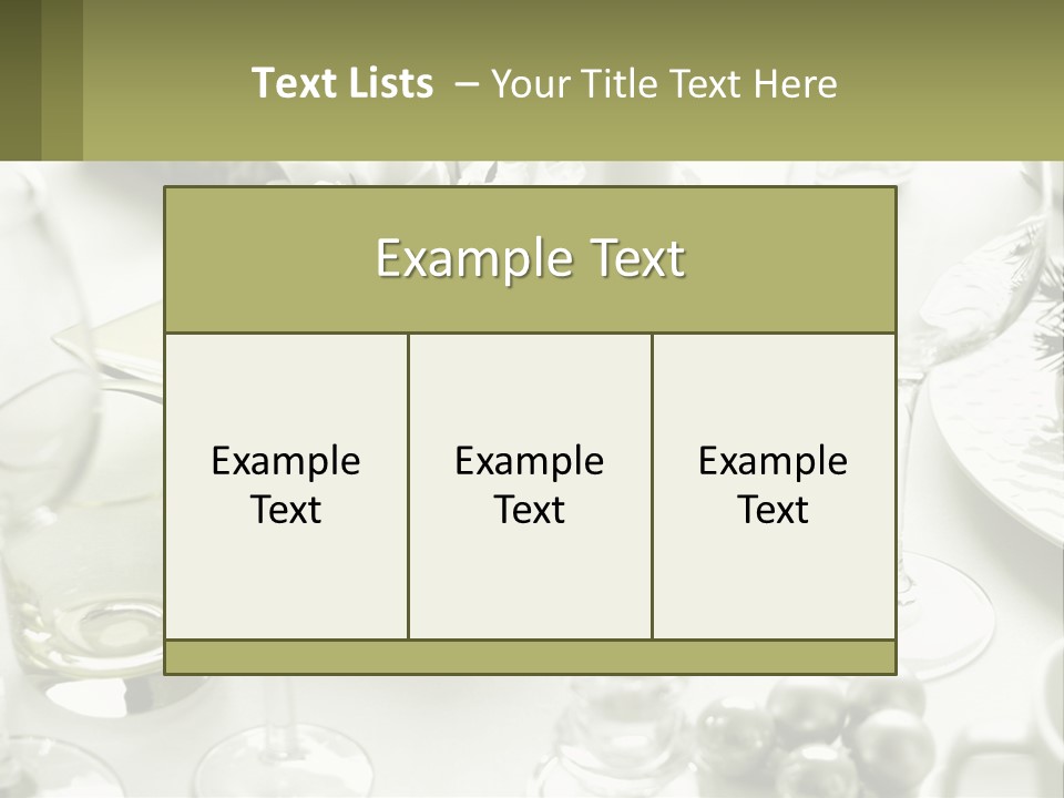 A Table With A Vase Of Flowers And Wine Glasses PowerPoint Template