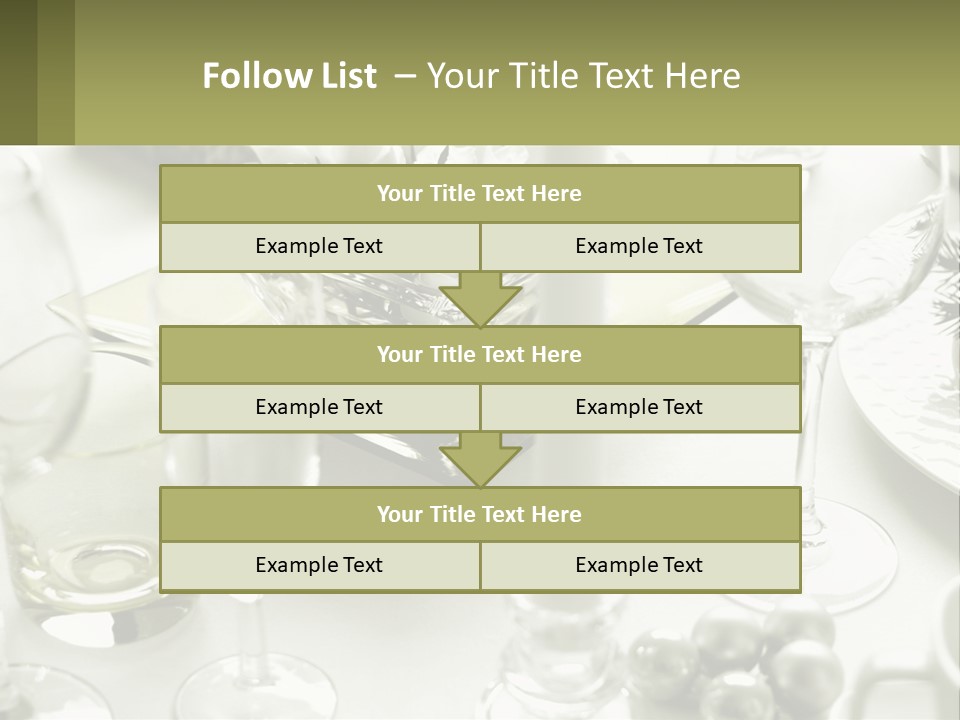 A Table With A Vase Of Flowers And Wine Glasses PowerPoint Template
