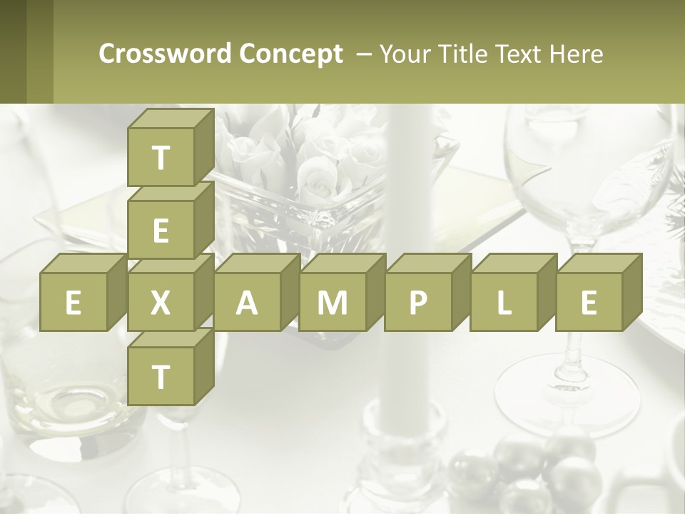 A Table With A Vase Of Flowers And Wine Glasses PowerPoint Template