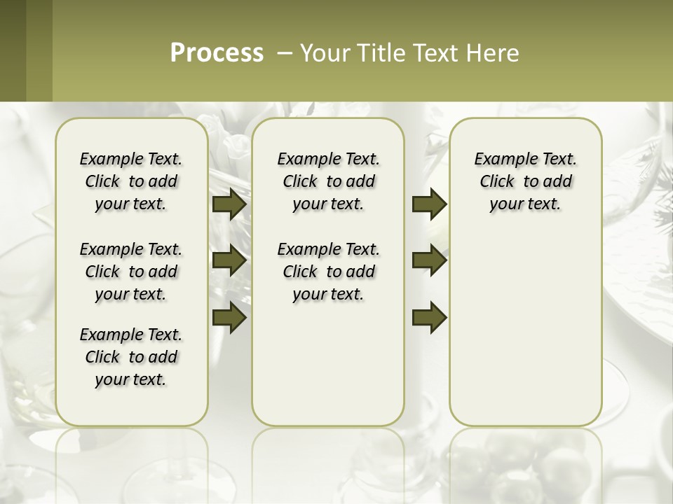 A Table With A Vase Of Flowers And Wine Glasses PowerPoint Template