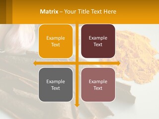 A White Plate Topped With Different Types Of Spices PowerPoint Template