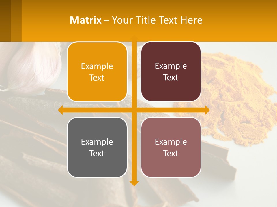 A White Plate Topped With Different Types Of Spices PowerPoint Template