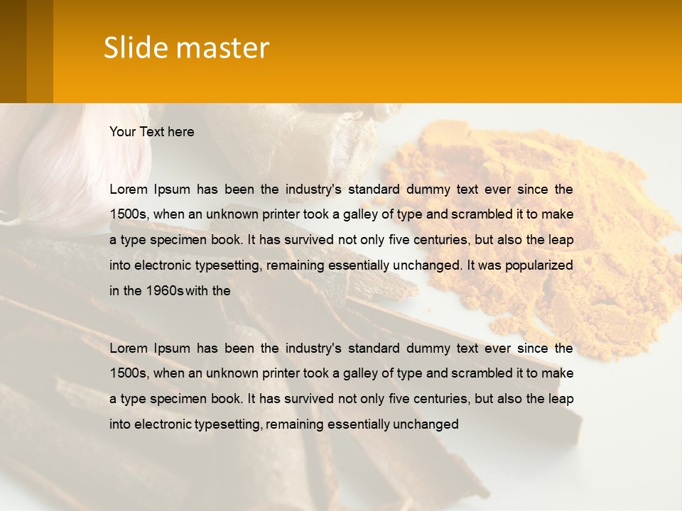 A White Plate Topped With Different Types Of Spices PowerPoint Template