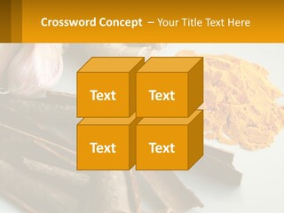 A White Plate Topped With Different Types Of Spices PowerPoint Template