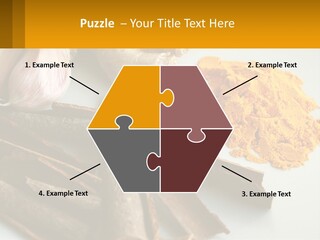 A White Plate Topped With Different Types Of Spices PowerPoint Template