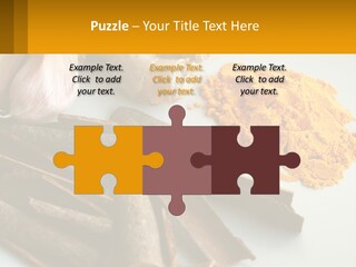 A White Plate Topped With Different Types Of Spices PowerPoint Template