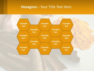 A White Plate Topped With Different Types Of Spices PowerPoint Template