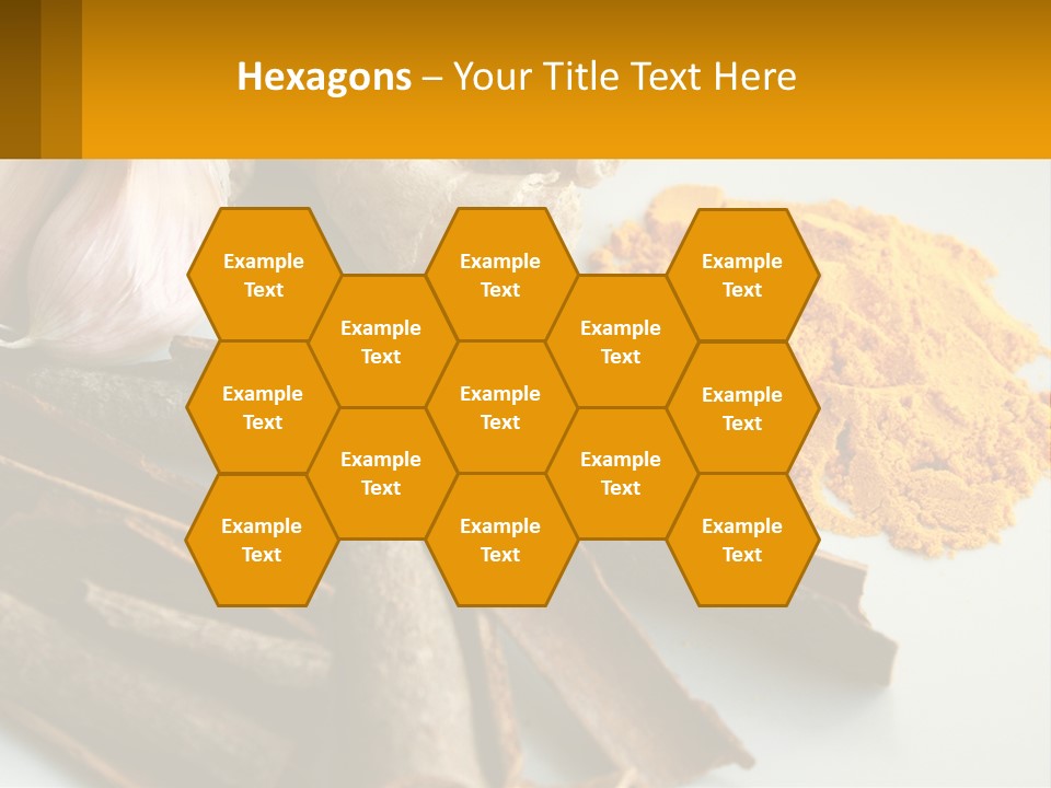 A White Plate Topped With Different Types Of Spices PowerPoint Template