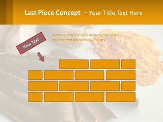 A White Plate Topped With Different Types Of Spices PowerPoint Template
