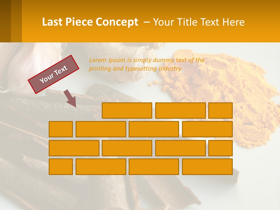 A White Plate Topped With Different Types Of Spices PowerPoint Template