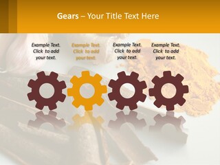 A White Plate Topped With Different Types Of Spices PowerPoint Template