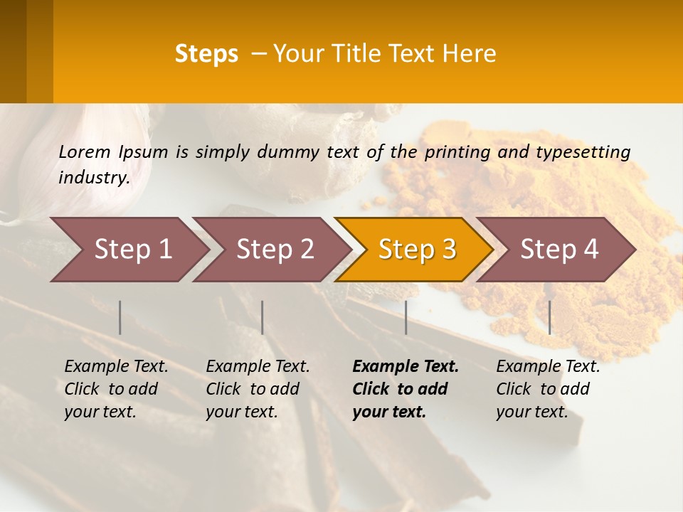 A White Plate Topped With Different Types Of Spices PowerPoint Template