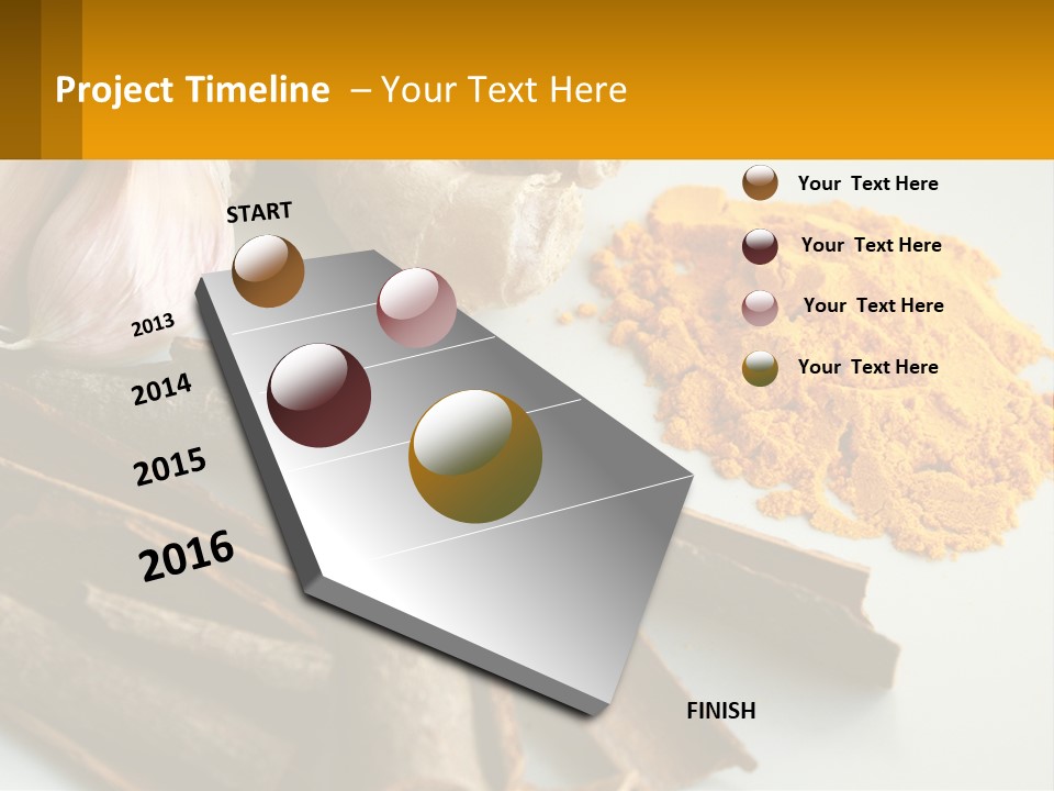 A White Plate Topped With Different Types Of Spices PowerPoint Template
