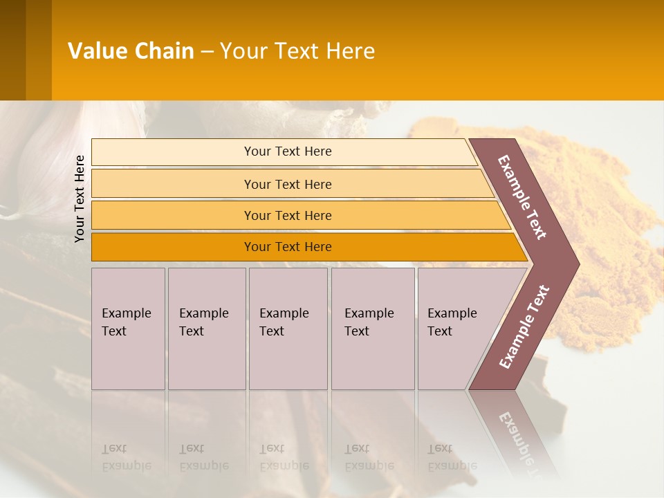 A White Plate Topped With Different Types Of Spices PowerPoint Template