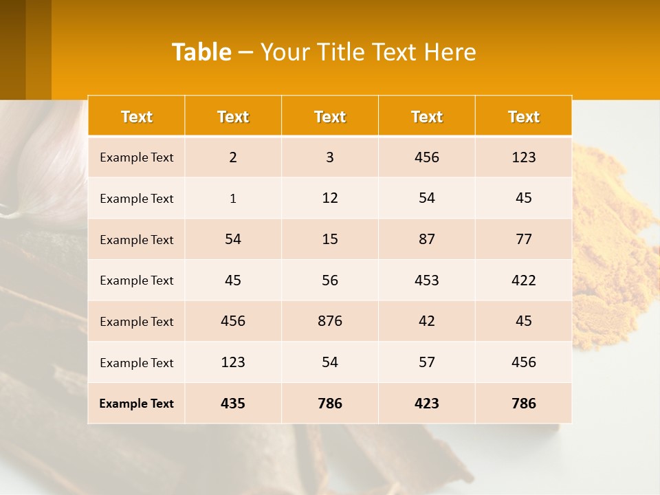 A White Plate Topped With Different Types Of Spices PowerPoint Template