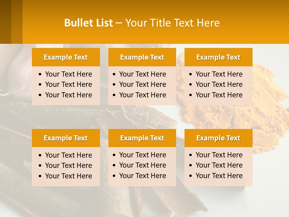 A White Plate Topped With Different Types Of Spices PowerPoint Template