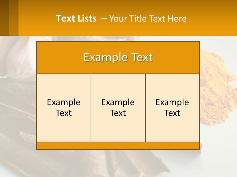 A White Plate Topped With Different Types Of Spices PowerPoint Template