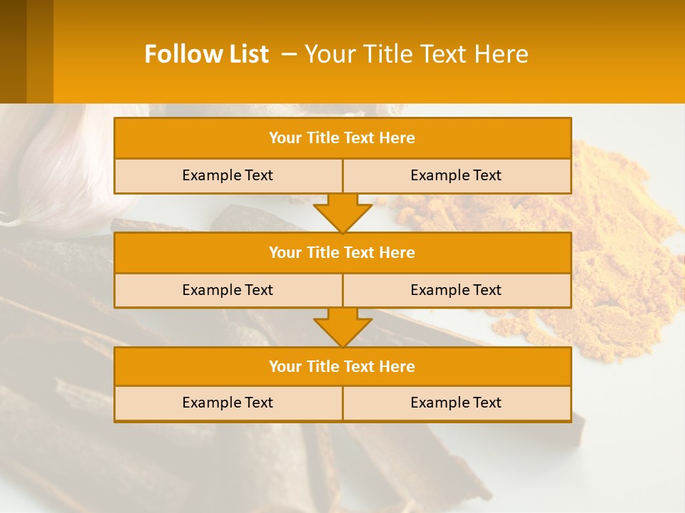 A White Plate Topped With Different Types Of Spices PowerPoint Template