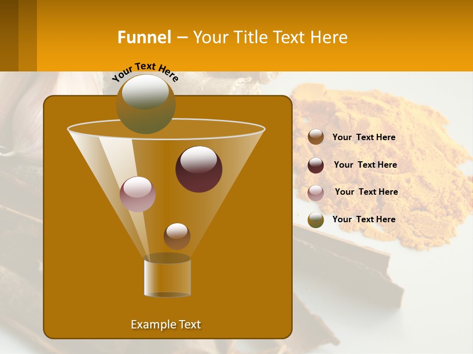 A White Plate Topped With Different Types Of Spices PowerPoint Template