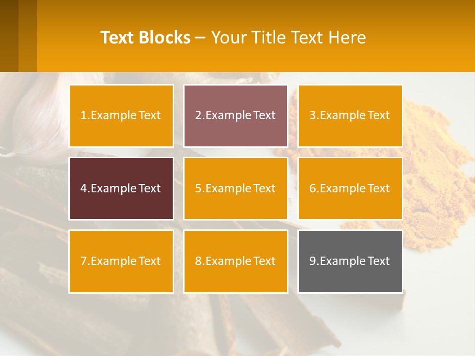 A White Plate Topped With Different Types Of Spices PowerPoint Template