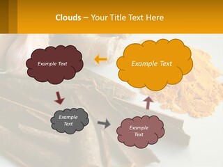 A White Plate Topped With Different Types Of Spices PowerPoint Template