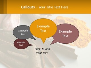 A White Plate Topped With Different Types Of Spices PowerPoint Template