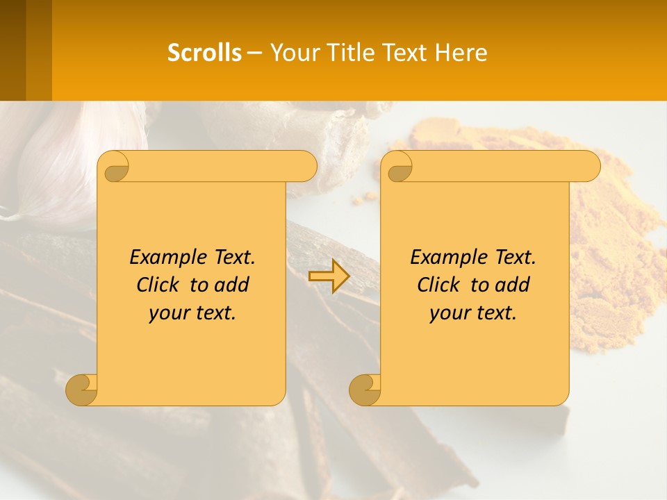 A White Plate Topped With Different Types Of Spices PowerPoint Template