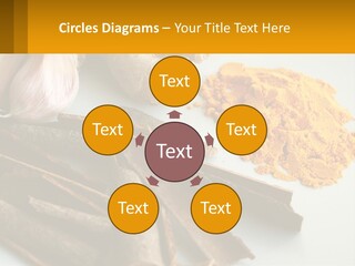 A White Plate Topped With Different Types Of Spices PowerPoint Template