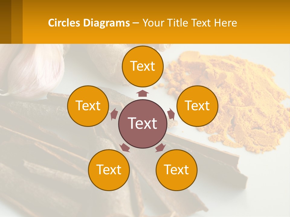 A White Plate Topped With Different Types Of Spices PowerPoint Template