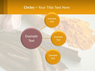 A White Plate Topped With Different Types Of Spices PowerPoint Template