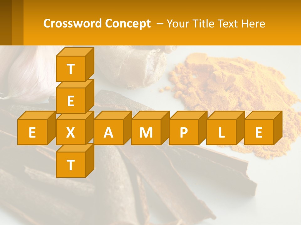 A White Plate Topped With Different Types Of Spices PowerPoint Template