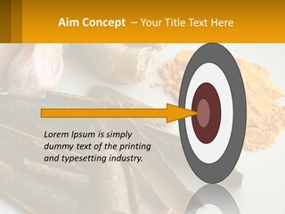 A White Plate Topped With Different Types Of Spices PowerPoint Template