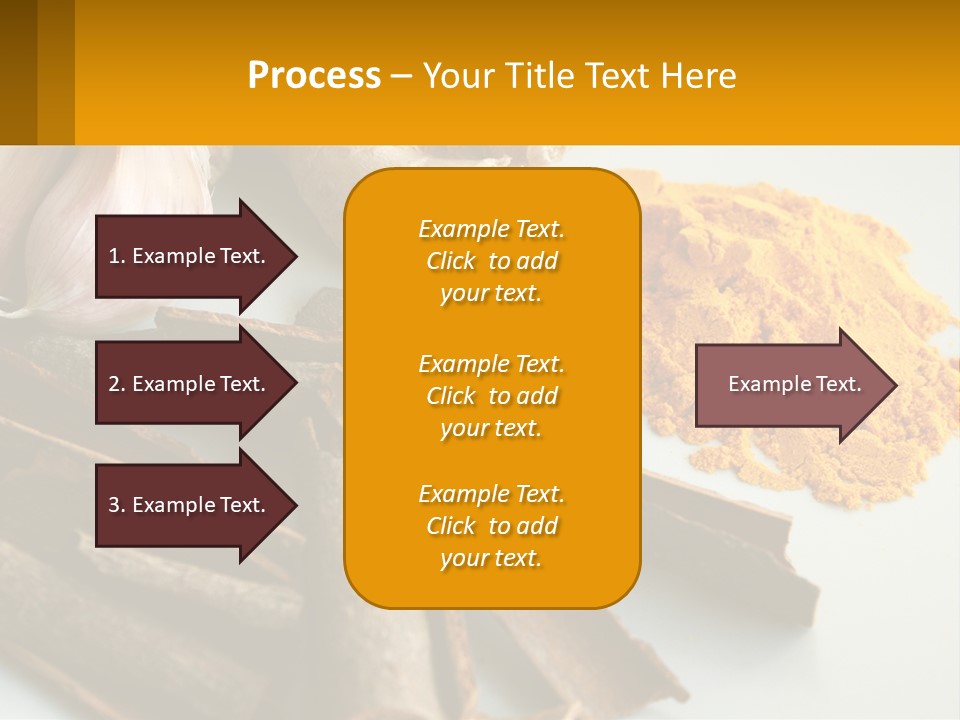 A White Plate Topped With Different Types Of Spices PowerPoint Template