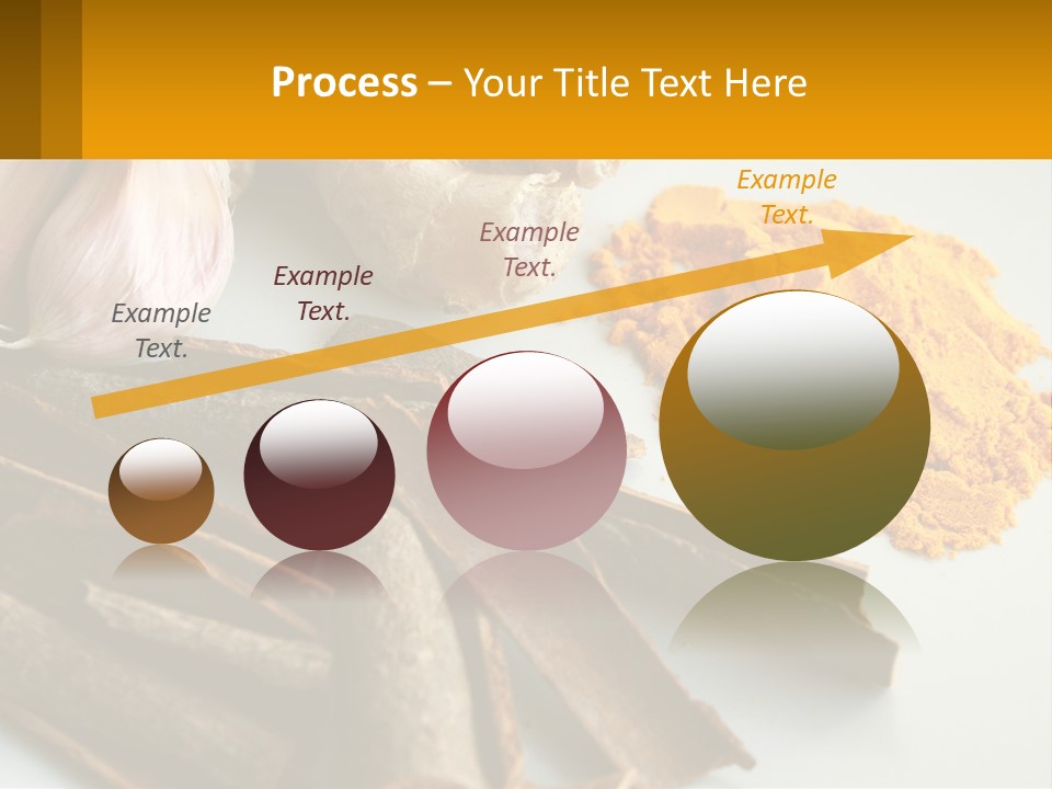 A White Plate Topped With Different Types Of Spices PowerPoint Template