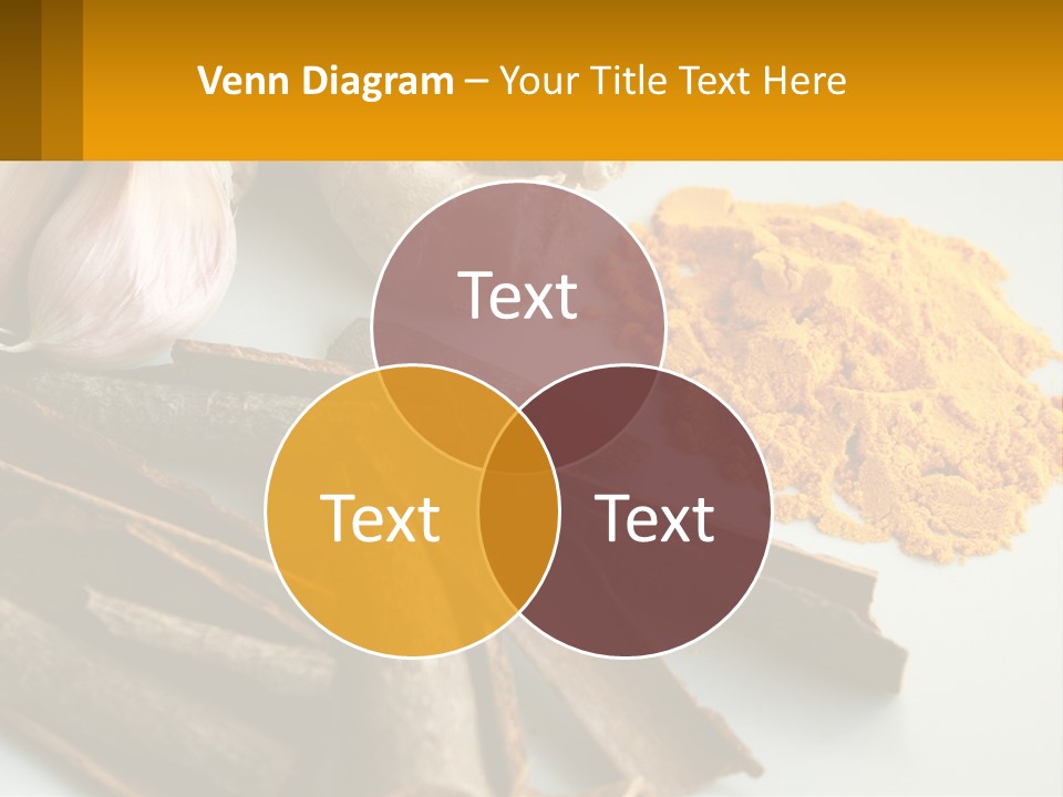 A White Plate Topped With Different Types Of Spices PowerPoint Template