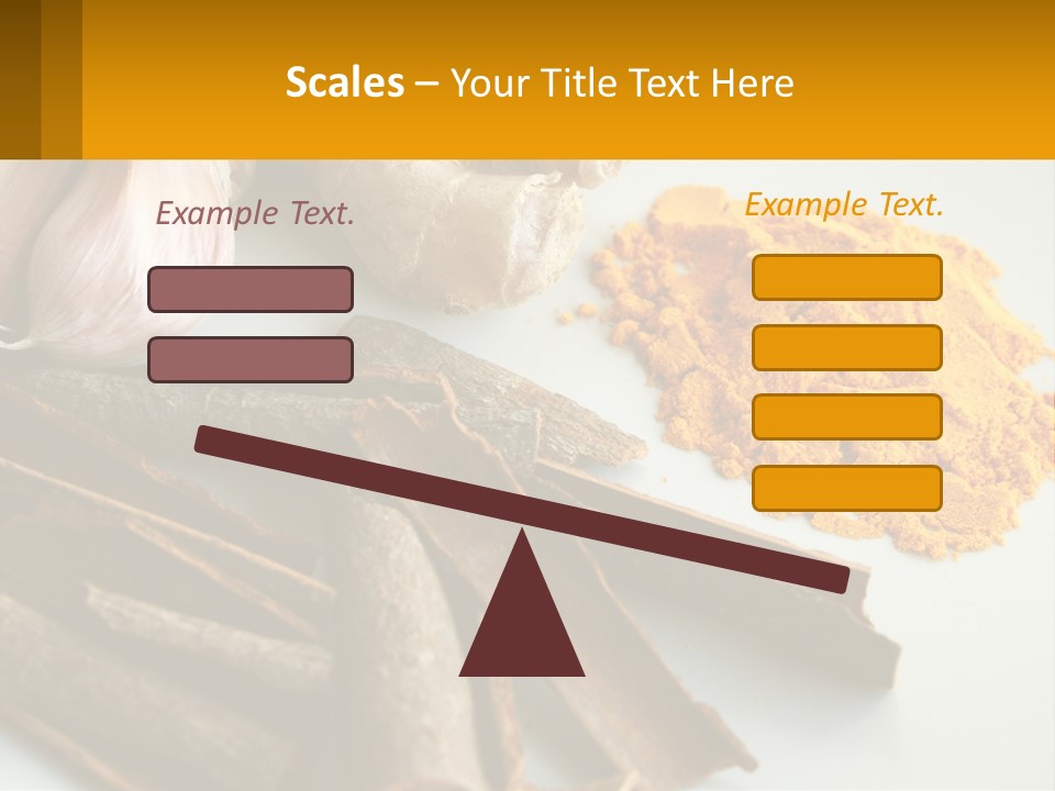 A White Plate Topped With Different Types Of Spices PowerPoint Template