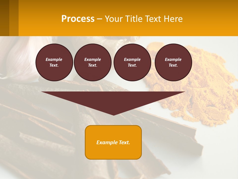A White Plate Topped With Different Types Of Spices PowerPoint Template
