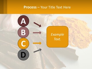 A White Plate Topped With Different Types Of Spices PowerPoint Template