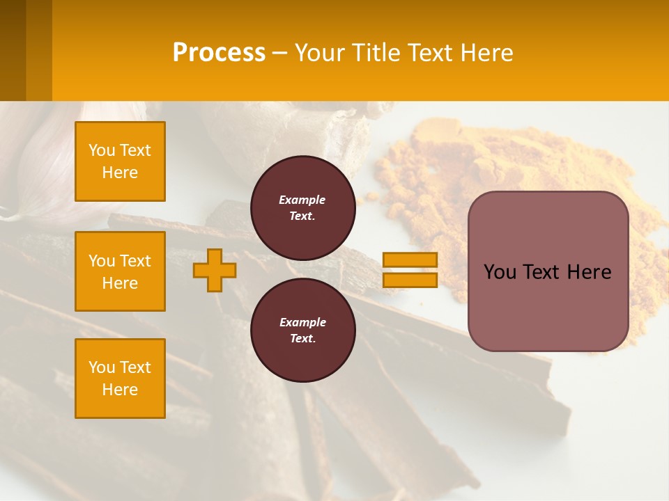 A White Plate Topped With Different Types Of Spices PowerPoint Template