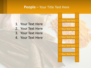 A White Plate Topped With Different Types Of Spices PowerPoint Template