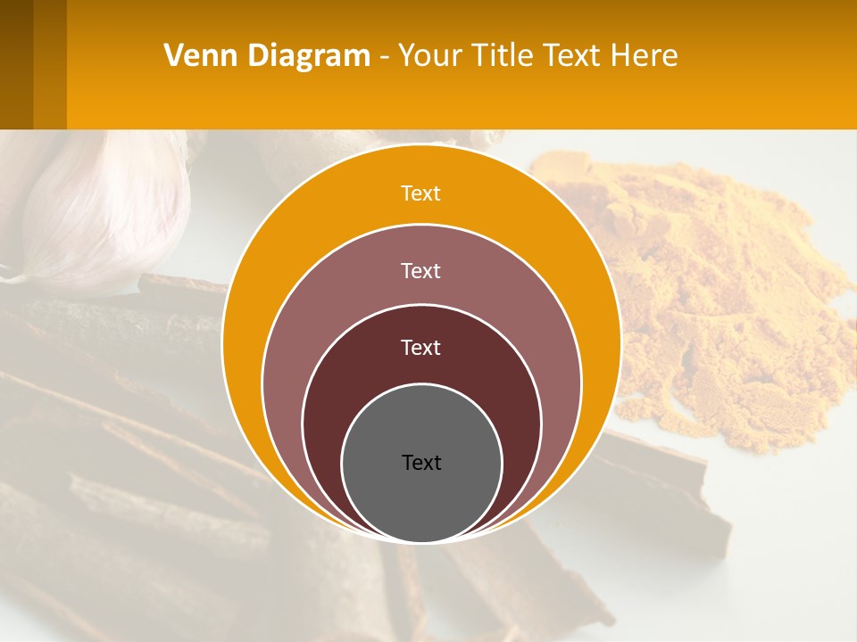 A White Plate Topped With Different Types Of Spices PowerPoint Template