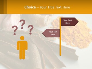 A White Plate Topped With Different Types Of Spices PowerPoint Template