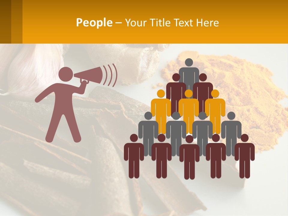 A White Plate Topped With Different Types Of Spices PowerPoint Template