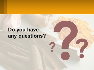 A White Plate Topped With Different Types Of Spices PowerPoint Template