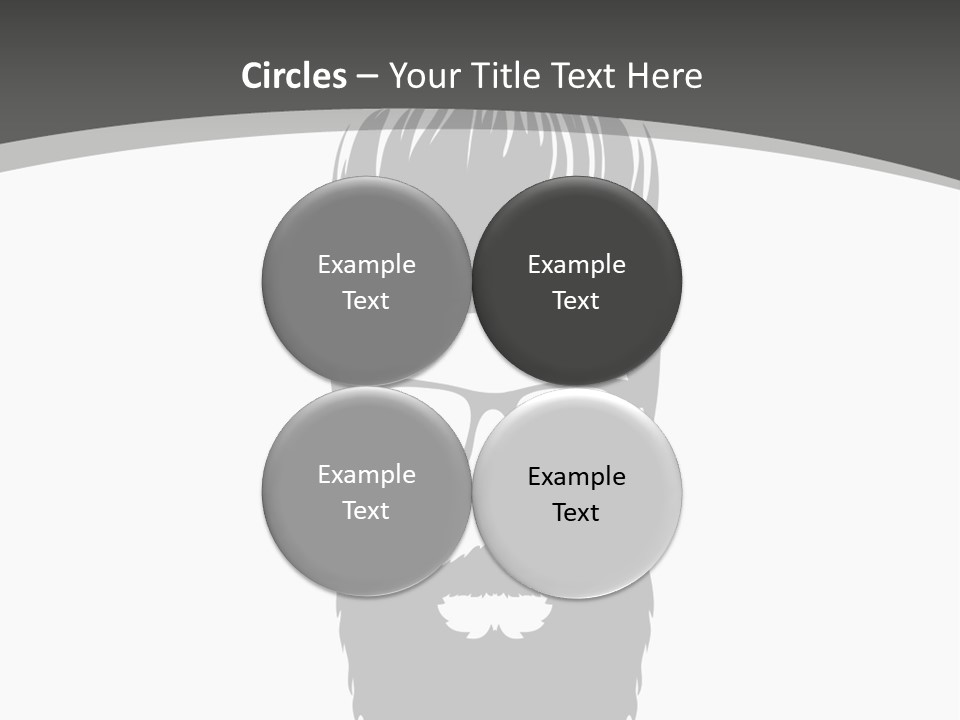 A Man With A Beard And Glasses Powerpoint Template PowerPoint Template